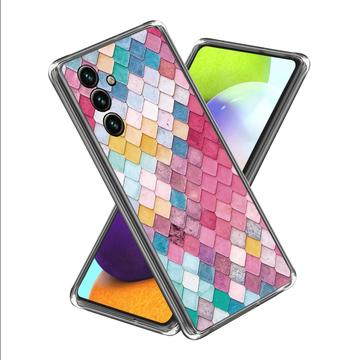 Husă TPU Subțire Stylish Samsung Galaxy A15 - Rombul Curcubeu