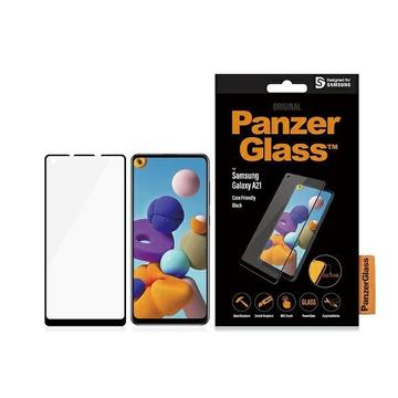 Geam Protecție Samsung Galaxy A21 - PanzerGlass Case Friendly - Marginea Neagră