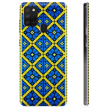 Husă TPU Ucraina - Samsung Galaxy A21s - Ornament