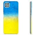 Steagul Ucrainei TPU husă -Samsung Galaxy A22 5G - Bicoloră