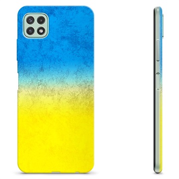 Steagul Ucrainei TPU husă -Samsung Galaxy A22 5G - Bicoloră