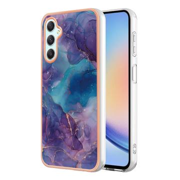 Husă TPU Samsung Galaxy A25 - Marble Pattern Electroplated IMD