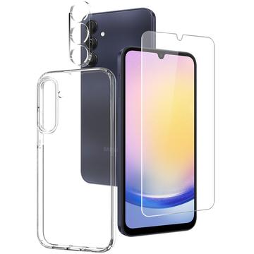 Samsung Galaxy A25 Northjo Set de protecție 3 în 1 - Transparent