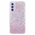 Husă TPU Samsung Galaxy A35 - Glitter Flakes - Roz