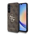 Husă Hibrid Samsung Galaxy A35 - Guess 4G Big Metal Logo - Maro