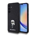 Husa Samsung Galaxy A35 Karl Lagerfeld Fixed Glitter Metal Ikonik - negru