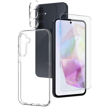 Samsung Galaxy A35 Northjo Set de protecție 3 în 1 - Transparent