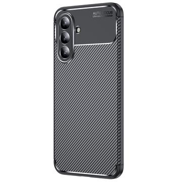 Husă TPU Samsung Galaxy A36 - Beetle Fibra de Carbon - Negru