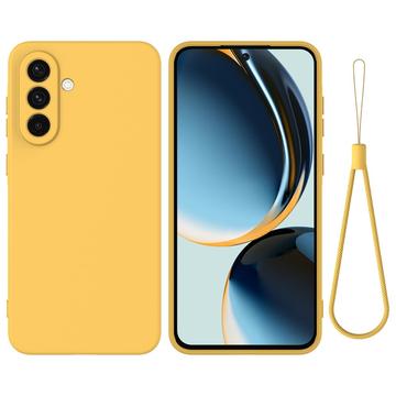 Husă din silicon lichid Samsung Galaxy A36 cu curea de mana