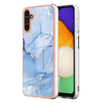 Husă TPU Samsung Galaxy A36 - Marble Pattern Electroplated IMD - Albastru