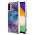 Husă TPU Samsung Galaxy A36 - Marble Pattern Electroplated IMD - Violet