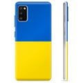 Husă TPU Steagul Ucrainei - Samsung Galaxy A41 - Galben și Albastru Deschis