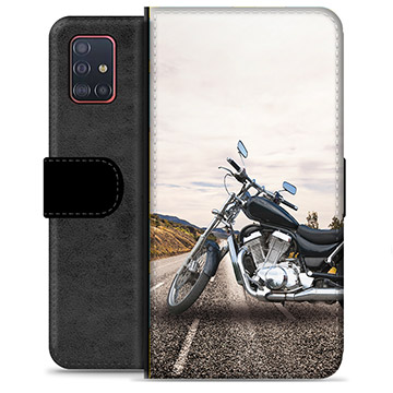 Husă Portofel Premium - Samsung Galaxy A51 - Motocicletă