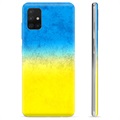 Steagul Ucrainei TPU husă -Samsung Galaxy A51 - Bicoloră