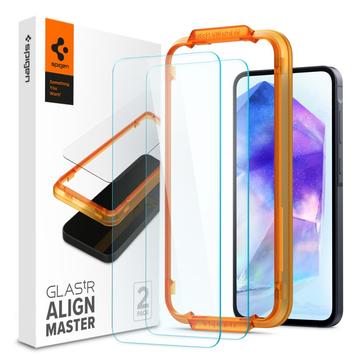 Protector Ecran Samsung Galaxy A55 - Spigen ALM Glas.tR - 2 Buc.