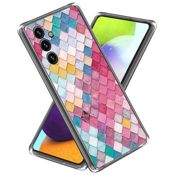 Husă TPU Subțire Stylish Samsung Galaxy A55 - Rombul Curcubeu