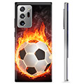 Husă TPU - Samsung Galaxy Note20 Ultra - Fotbal în Flăcări