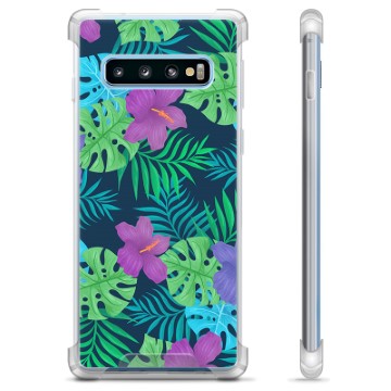 Husă Hibrid - Samsung Galaxie S10+ - Floare Tropicală