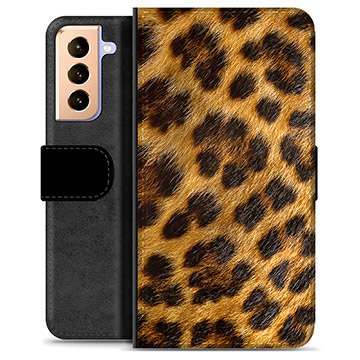 Husă Portofel Premium - Samsung Galaxy S21+ 5G - Leopard