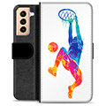 Husă Portofel Premium - Samsung Galaxy S21+ 5G - Slam Dunk