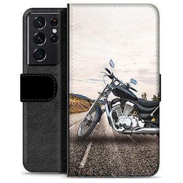 Husă Portofel Premium - Samsung Galaxy S21 Ultra 5G - Motocicletă