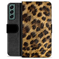 Husă Portofel Premium - Samsung Galaxy S22+ 5G - Leopard