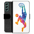 Husă Portofel Premium - Samsung Galaxy S22+ 5G - Slam Dunk