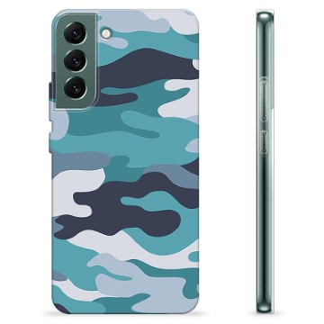 Husă TPU - Samsung Galaxy S22+ 5G - Camuflaj Albastru