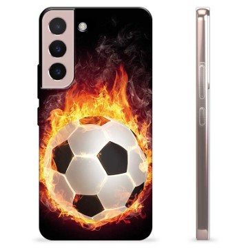 Husă TPU - Samsung Galaxy S22 5G - Fotbal în Flăcări