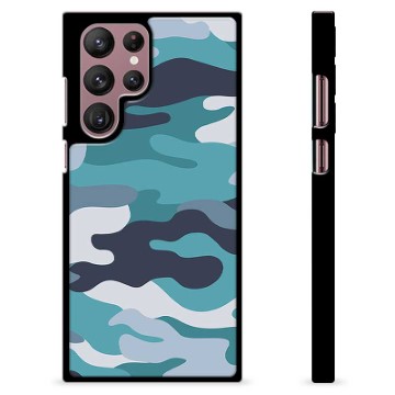 Capac Protecție - Samsung Galaxy S22 Ultra 5G - Camuflaj Albastru