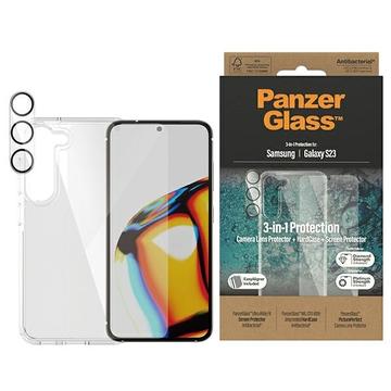 Set Protecție 3-în-1 Samsung Galaxy S23 5G - PanzerGlass - Transparent