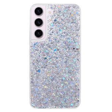 Husă TPU Samsung Galaxy S23 - Glitter Flakes - Argintiu