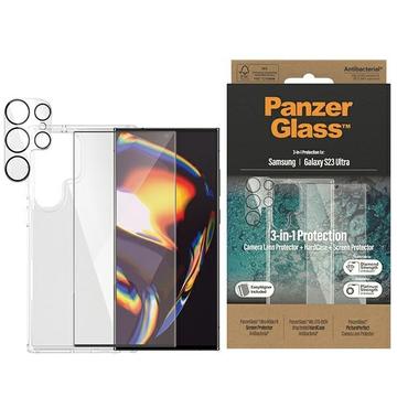 Set Protecție 3-în-1 Samsung Galaxy S23 Ultra 5G - PanzerGlass - Transparent