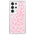 Husă TPU Fashion Samsung Galaxy S23 Ultra - Leopard roz