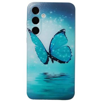 Husă TPU Subțire Stylish Samsung Galaxy S24 FE - Fluture Albastru