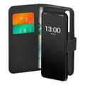 Samsung Galaxy S24 FE Puro Wallet Case cu 2 sloturi pentru carduri - Negru