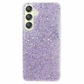 Husă TPU Samsung Galaxy S24 - Glitter Flakes - Violet