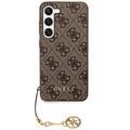 Husă Hibrid Samsung Galaxy S24 - Guess 4G Charms Collection - Maro