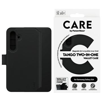 Husă portofel 2 în 1 Samsung Galaxy S24 PanzerGlass Care Tango - Compatibil MagSafe - Negru