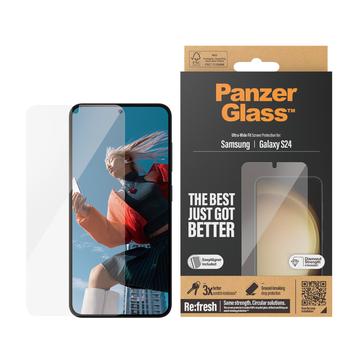 Geam Protecție Ecran Samsung Galaxy S24 - PanzerGlass Ultra-Wide Fit EasyAligner - Transparent