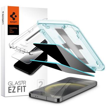 Geam Protecție Ecran Samsung Galaxy S24 - Spigen Glas.tR Ez Fit Privacy - 2 Buc.