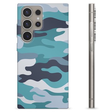 Husă TPU - Samsung Galaxy S24 Ultra - Camuflaj Albastru