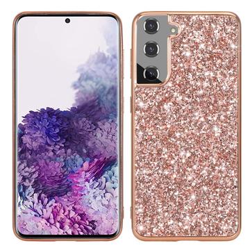 Husă Hibrid Samsung Galaxy S24+ - Glitter - Auriu Roze