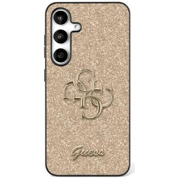 Husă Samsung Galaxy S25 - Guess Fixed Glitter 4G Metal Logo - Auriu