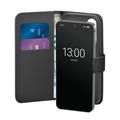 Samsung Galaxy S25 Puro Wallet Case cu 2 sloturi pentru carduri - Negru