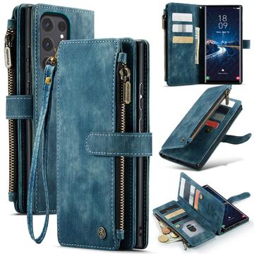 Husă Portofel Samsung Galaxy S25 Ultra - Caseme C30 Multifunctional - Albastru