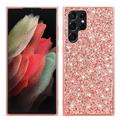 Husă Hibrid Samsung Galaxy S25 Ultra - Glitter - Auriu Roze