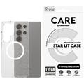 Husă Samsung Galaxy S25 Ultra PanzerGlass Care Star Lit - compatibil MagSafe - Alb transparent