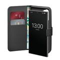 Samsung Galaxy S25 Ultra Puro Wallet Case cu 2 sloturi pentru carduri - Negru