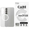 Husă Samsung Galaxy S25+ PanzerGlass Care Star Lit - compatibil MagSafe - Alb transparent